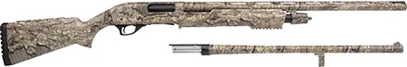 Rock Island YPA12C2224TIM Pump Action Combo Youth Field/Deer 12 Gauge 5+1 22"/24", Realtree Timber, Synthetic Furniture w/Bottom Picatinny Rail, Fiber Optic Sight, Extra Barrel Included