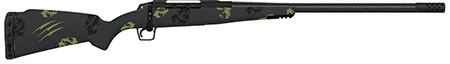 Fierce Firearms TROG300PRC22BF CT Rogue 300 PRC 3+1 22" Carbon Fiber Barrel, Black Cerakote Titanium Rec, Forest Camo Rogue Stock