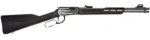 Rossi RL22181SYEN18 Rio Bravo  Full Size 22 LR 15+1, 18" Polished Black Steel Barrel, Polished Black w/Lighting US Flag Engraving Steel Receiver, Black Stock, Right Hand