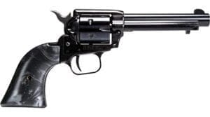 Heritage Mfg RR22B4BP Rough Rider  22 LR 6 Shot, 4.75" Black Oxide Steel Barrel, Black Oxide Zinc Alloy Frame, Black Oxide Cylinder, Black Pearl Grip, Manual Safety, Exposed Hammer