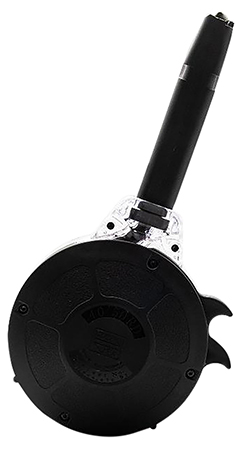 Kci Usa Inc KCI-MZ028 Drum Magazine 50rd 40 S&W Compatible w/ Glock 22/23/24/27/35 Black Hardened Steel/Polymer