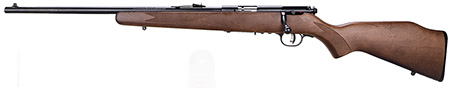 Savage Arms 95700 93 G 22 WMR Caliber with 5+1 Capacity, 21" Barrel, Matte Blued Metal Finish, Satin Hardwood Stock & AccuTrigger Left Hand (Full Size)