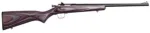Crickett KSA2228 Youth  22 LR 1rd 16.12" Stainless Steel Barrel, Fixed Front/Adjustable Rear Peep Sights, Purple Laminate Stock w/11.5" LOP, Rebounding Firing Pin Safety
