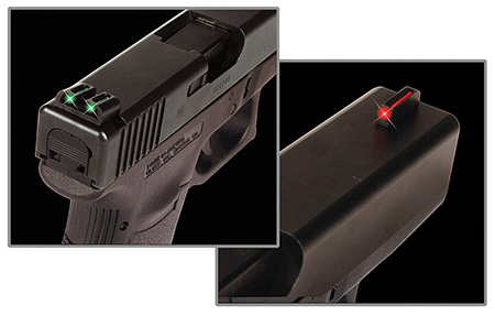 TruGlo TG131G1 Fiber-Optic Red/Fiber Optic Front Sight-Green/Fiber Optic Rear Sight Glock 17/17L/19