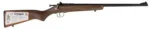Crickett KSA2338 Youth  22 WMR 1rd 16.12" Barrel & Receiver, Fixed Front/Adjustable Rear Peep Sights, Walnut Stock w/11.5" LOP, Rebounding Firing Pin Safety