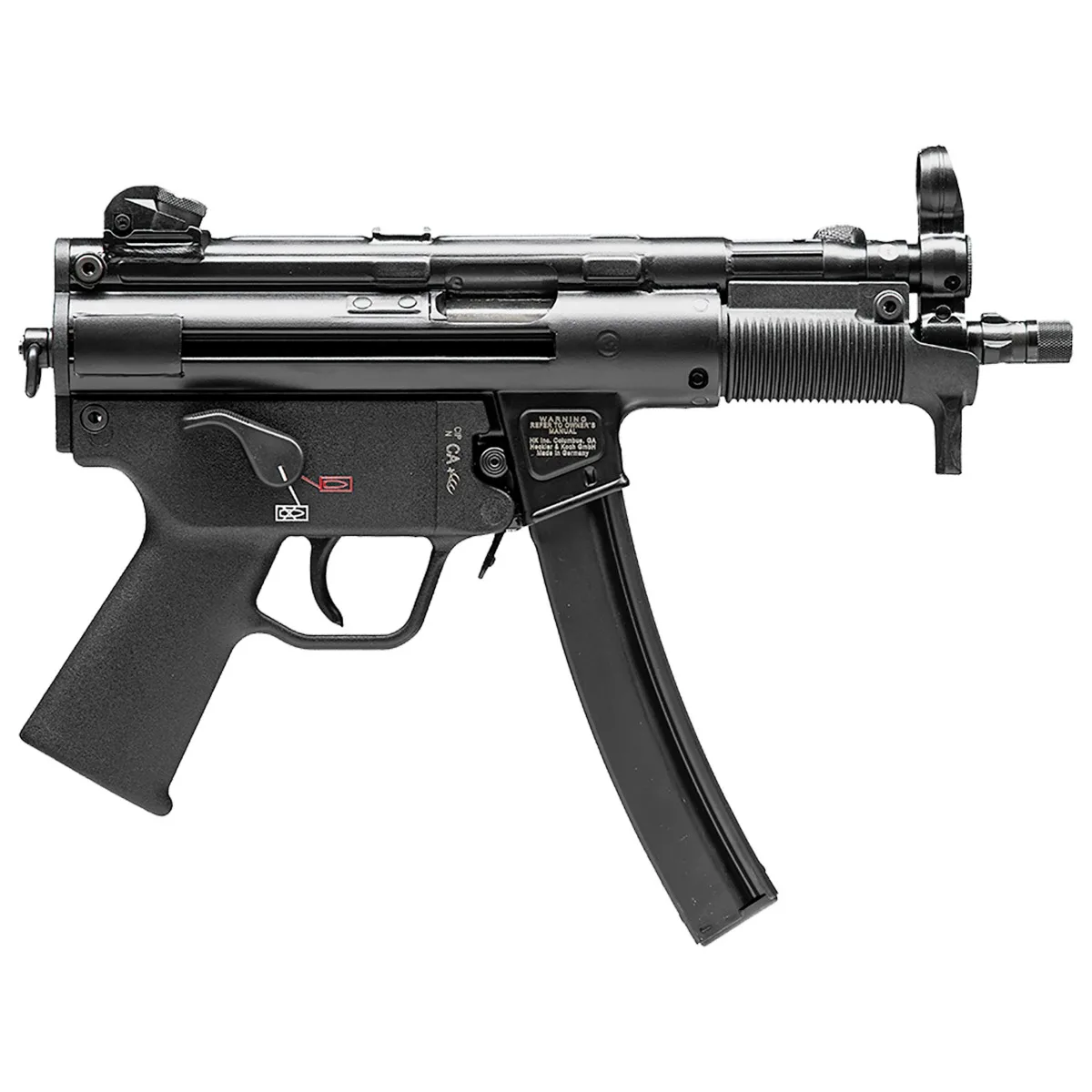 Heckler & Koch SP5K-PDW 9mm pistol in black with two 30-round magazines