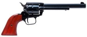 Heritage Mfg RR22B6 Rough Rider  22 LR 6 Shot, 6.50" Black Steel Barrel, Black Zinc Alloy Frame, Black Cylinder, Cocobolo Grip, Hammer/Thumb Safety, Exposed Hammer