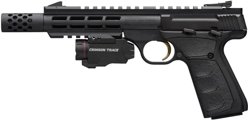 Browning Buck Mark Field Target Vision .22 LR pistol with Crimson Trace light and laser