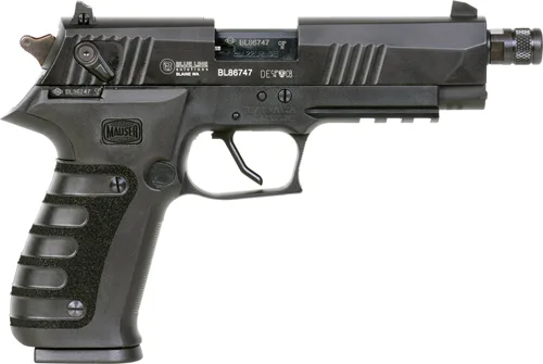 Mauser M20 SD .22 LR pistol with 4.75 in threaded barrel, black finish