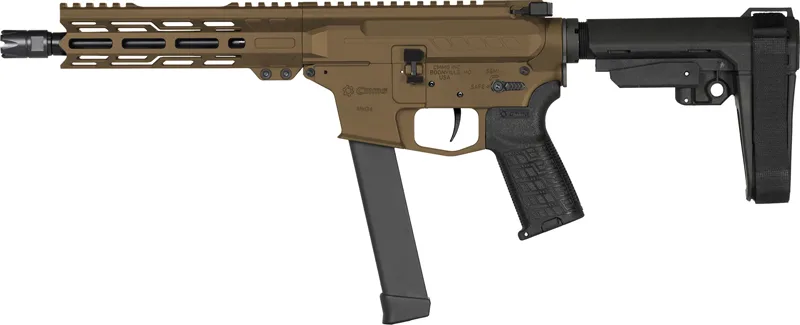 CMMG Banshee MKG HGA 9mm pistol with 8-inch barrel in Midnight Bronze