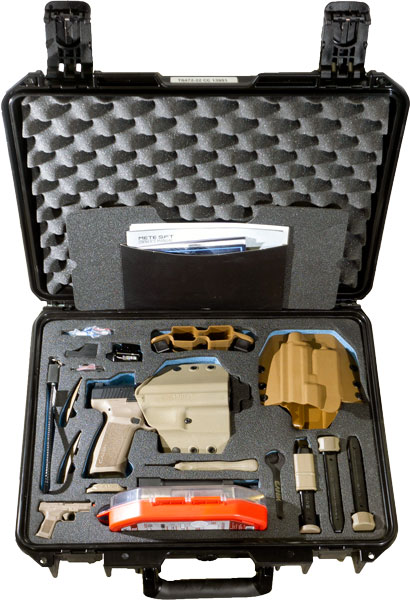 CANIK METE SFT Loadout pistol package black slide FDE frame with MECANIK MO1 optic