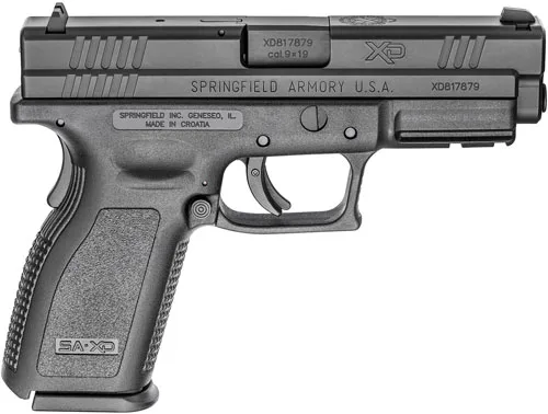 Springfield Armory Defender 9mm 4-inch barrel black polymer frame side view