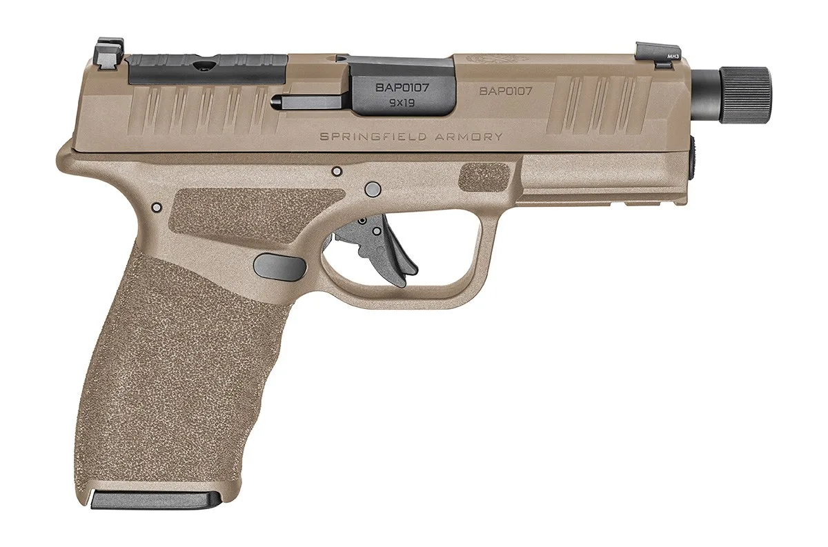 Springfield Armory Hellcat Pro OSP 9mm FDE 4.4 inch threaded barrel with two 10-round magazines