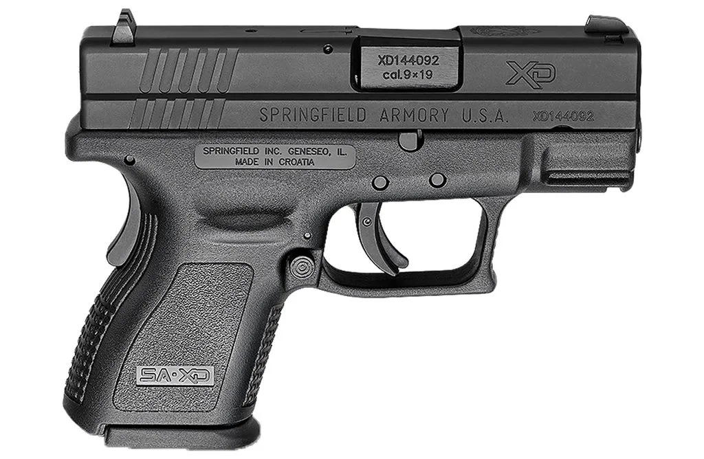 Springfield Armory Defender XD 9mm subcompact pistol black polymer frame 3-inch barrel