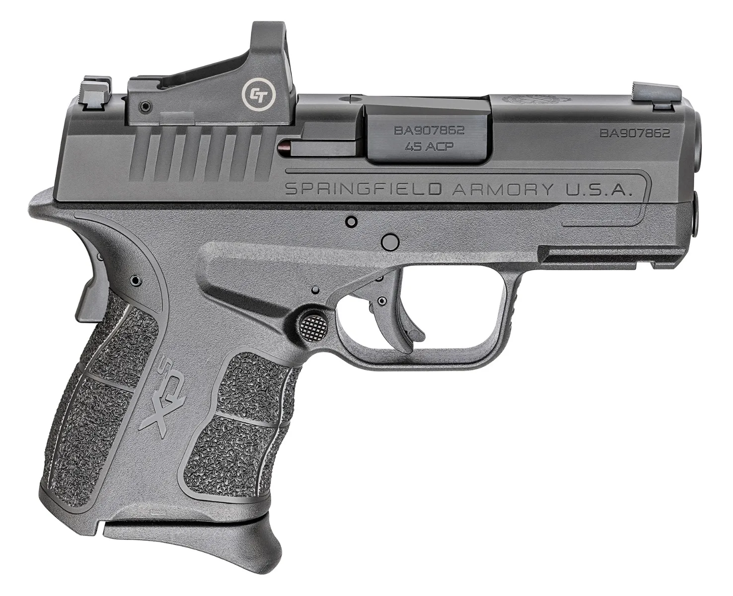 Springfield Armory XD-S Mod.2 OSP .45 ACP 3.3 inch with Crimson Trace CTS-1500 red dot and two magazines