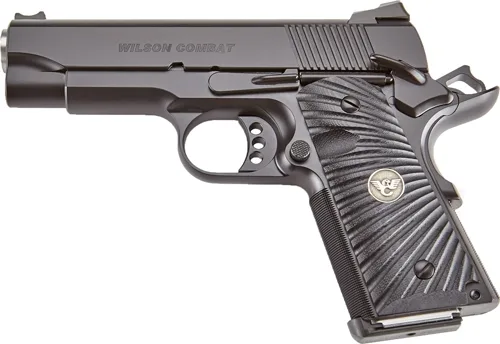 Wilson Combat CQB Compact 9mm pistol, 4-inch barrel, Black Armor-Tuff finish, ambidextrous safety