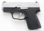 Kahr Arms CM9 9mm pistol two-tone matte stainless slide black polymer frame