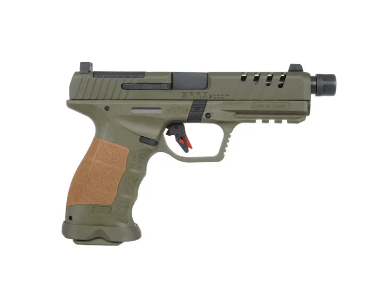 SAR Arms SAR9 SOCOM 9mm 5.2-inch threaded barrel OD Green optic-ready