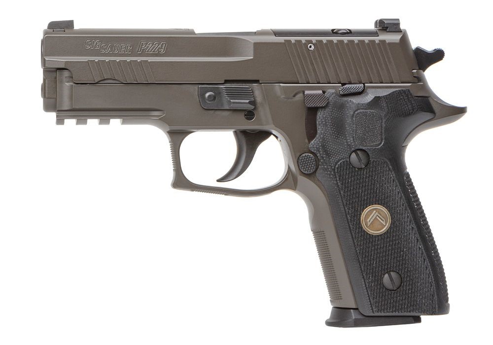Sig Sauer P229 Legion 9mm 3.9in pistol in Legion Gray with black G10 grips