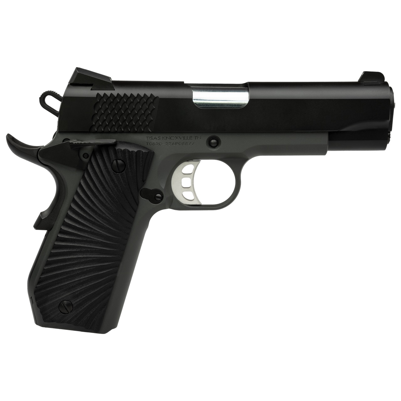 Tisas 1911 Stingray Carry B45BA .45 ACP 4.25in black slide dark gray frame G10 grips