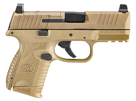 FN 509C MRD 9mm 3.7in Flat Dark Earth compact optic-ready pistol