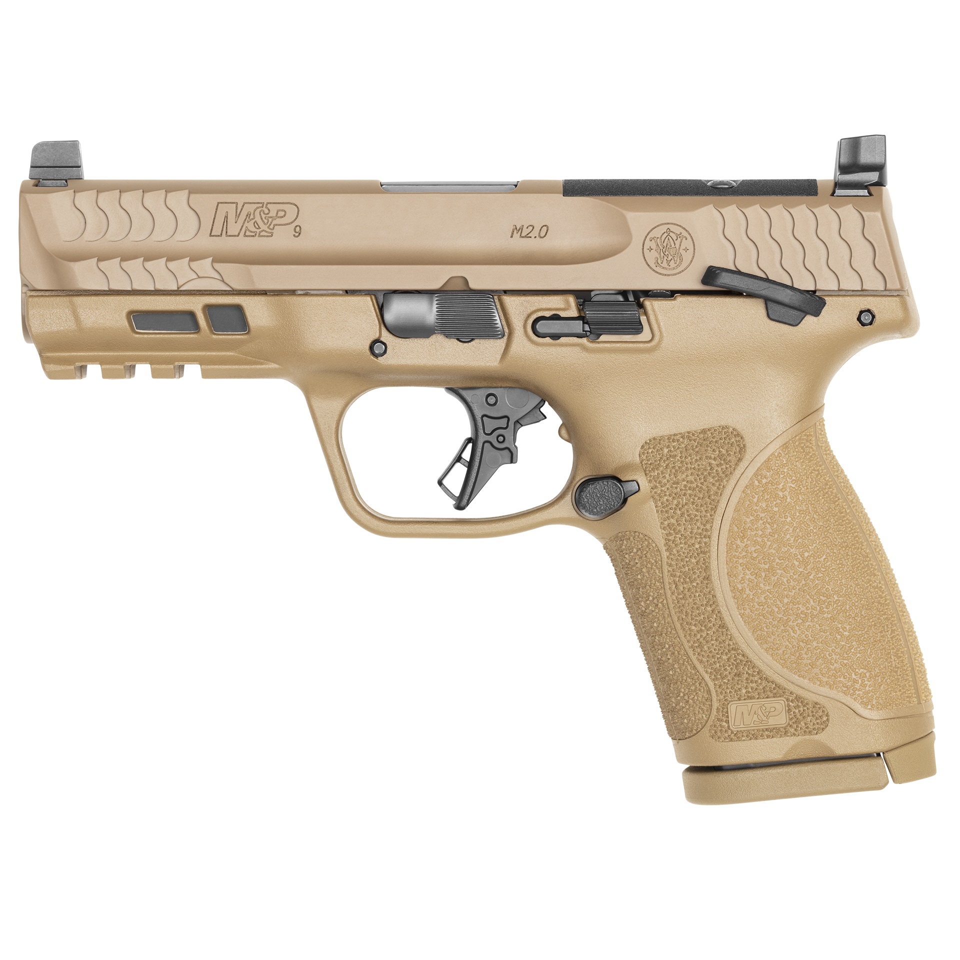 Smith & Wesson M&P 9 M2.0 Compact 9mm FDE 4-inch optics-ready pistol