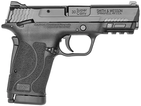 Smith & Wesson Shield EZ M2.0 .30 Super Carry pistol matte black polymer frame stainless steel barrel