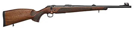 CZ-USA 07303 CZ 600 Lux Full Size 30-06 Springfield 5+1 20" Black Threaded Barrel, Black Steel Receiver, Drilled & Tapped Bavarian Style Walnut Wood Stock Right Hand
