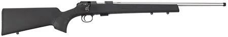 CZ-USA 02395 CZ 457 American 22 LR 5+1 20" Stainless Steel Threaded Barrel, American Style Black Synthetic Stock