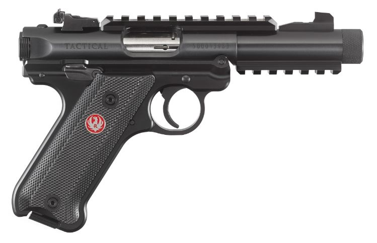 RUGER MKIV TACTICAL 22LR 4.4" BLK/SY