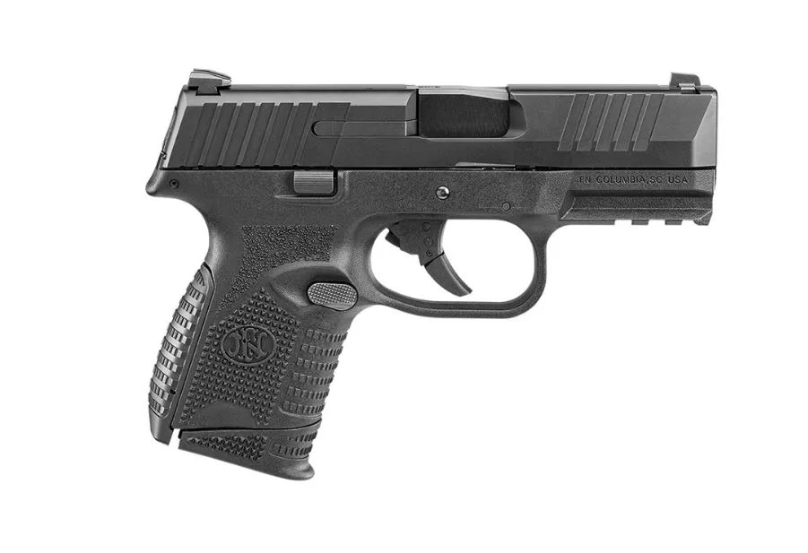 FN 509C compact 9mm pistol with 3.7-inch barrel, matte black finish