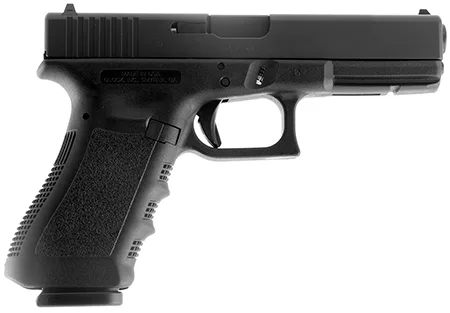 GLOCK 17 Gen3 9mm semi-auto pistol black polymer frame serrated slide two magazines