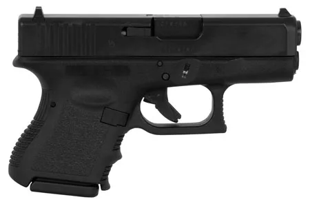 GLOCK 26 Gen 3 9mm subcompact pistol in black with two 10-round magazines