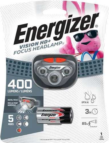 ENERGIZER VISION HD PLUS FOCUS - HEADLAMP 400 LUMENS W/AAA BATT - Image 4
