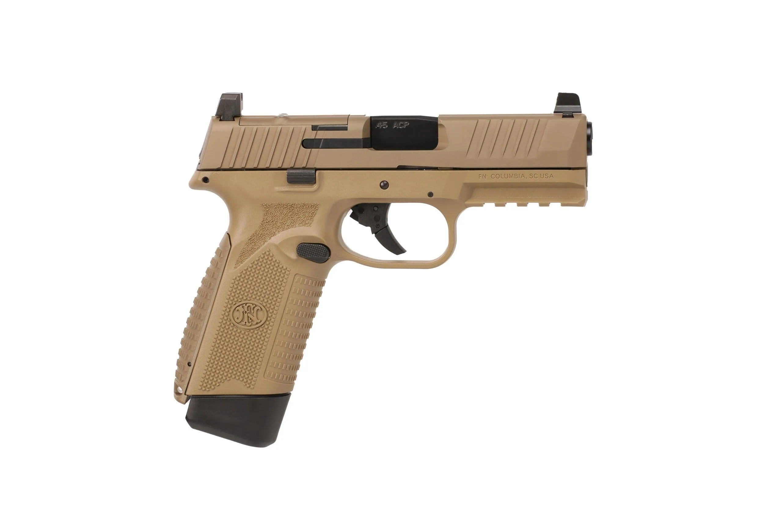 FN 545 MRD .45 ACP 4.1 inch Flat Dark Earth pistol, optics-ready