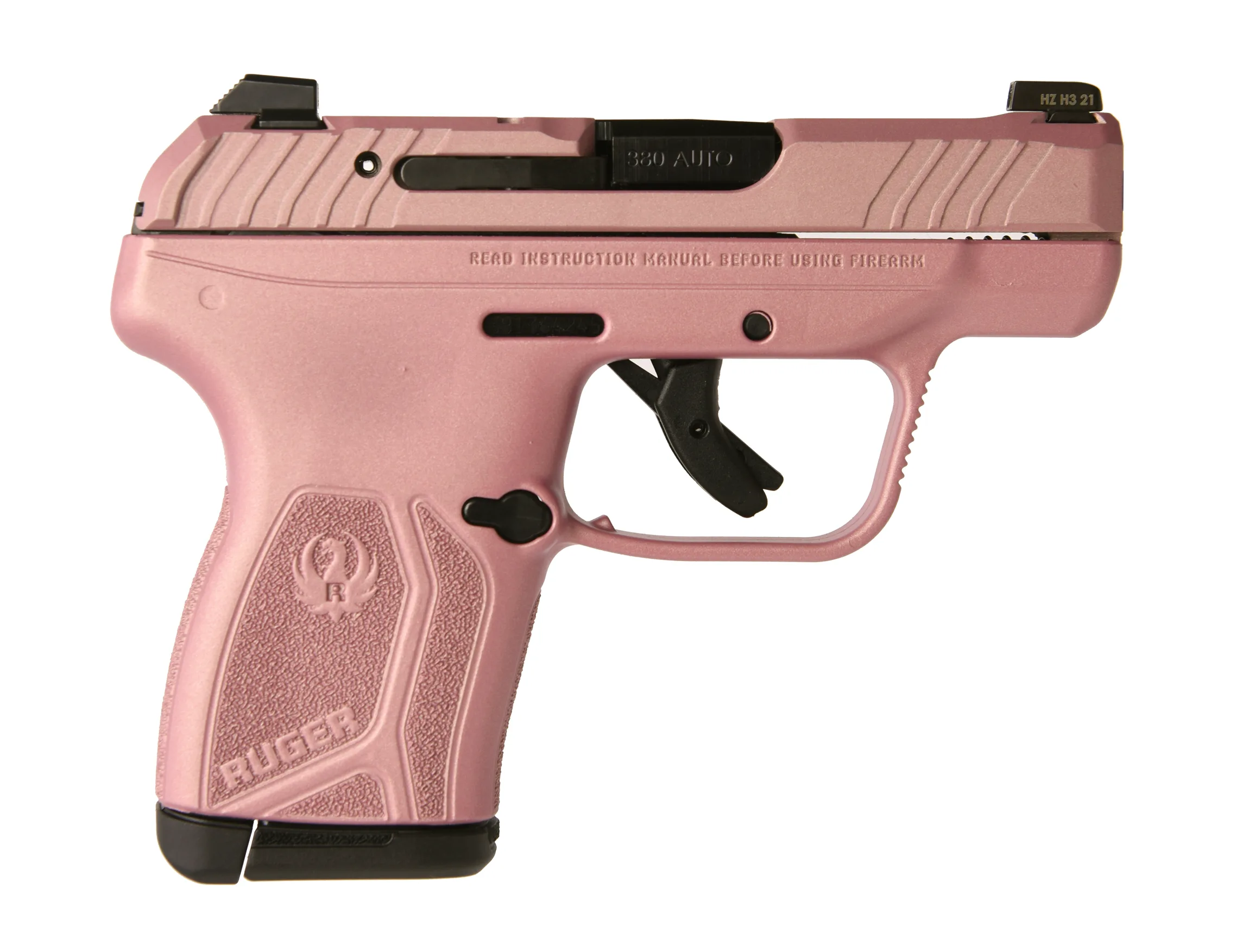 Ruger LCP MAX .380 ACP rose gold compact pistol front view