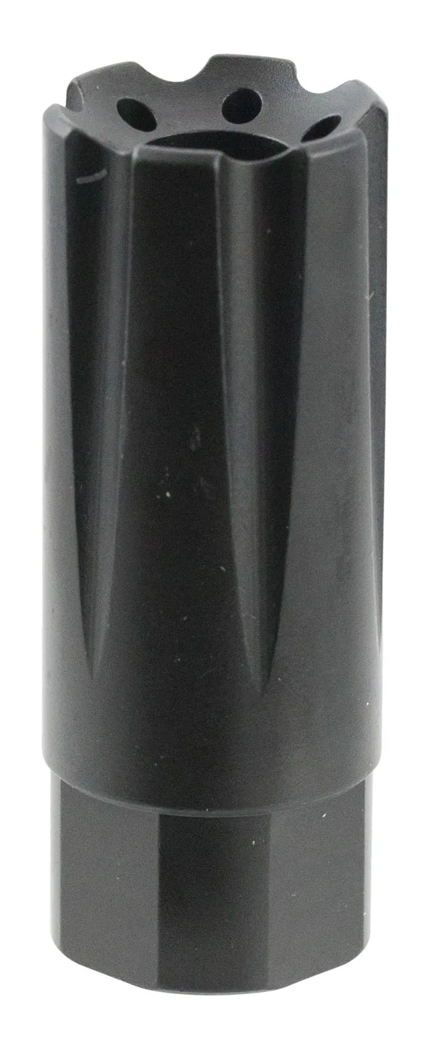 TacFire MZ10209MM Linear Compensator Black Nitride Steel with 1/2"-36 tpi Threads, 2.26" OAL, 0.87" Diameter & Forward Style for 9mm Luger AR-Platform