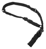 NcStar AARS21PB 2/1 Point Sling  1.25" W x 55"-72" L Adjustable Bungee Black