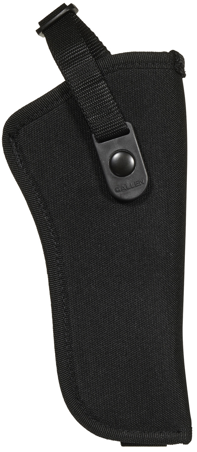 Allen 44818 Cortez Size 18 OWB Style Black Polyester, Adjustable Strap & Belt Loop Mount Type fits 6" Barrel DA Revolver with Full Lug Right Hand