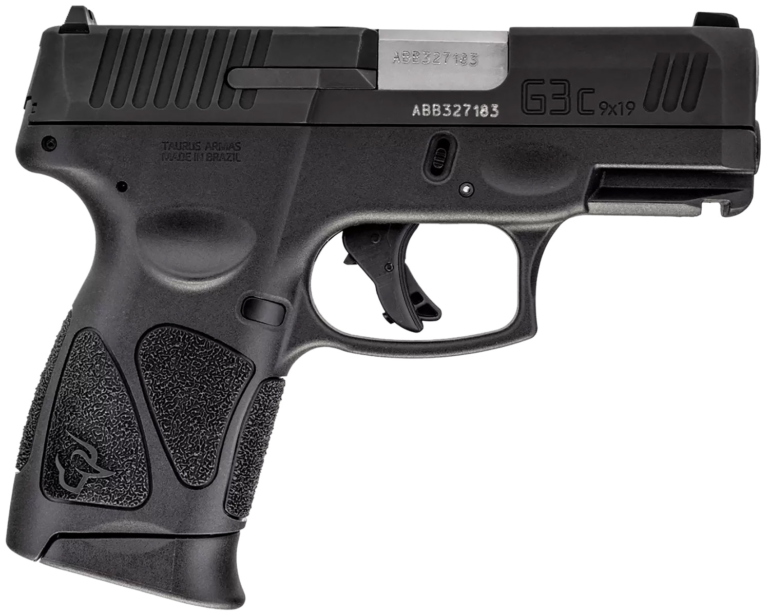 Taurus G3C 9mm semi-auto pistol black polymer frame two 10-round magazines