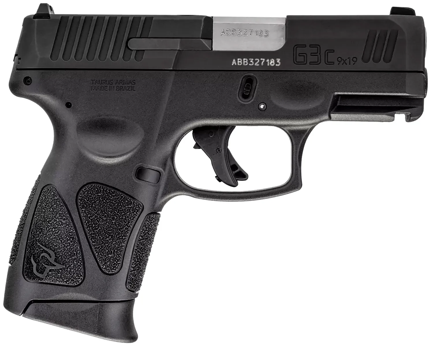 Taurus G3C 9mm semi-auto pistol black polymer frame two 10-round magazines