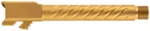 Ballistic Advantage BAPSG175T3G Premium Series  Threaded/Spiral Fluted, 9mm Luger, Gold PVD, Fits Glock 17 Gen 5