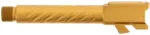 Ballistic Advantage BAPSG195T3G Premium Series  Threaded/Spiral Fluted, 9mm Luger, Gold PVD, Fits Glock 19 Gen 3-5