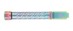 Ballistic Advantage BAPSG195T3W Premium Series  Threaded/Spiral Fluted, 9mm Luger, Iridescent PVD, Fits Glock 19 Gen 3-5