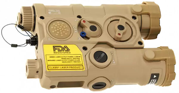 AGM Global Vision WLADCLA1T1 WLAD-1T  Tan Ultraviolet Laser & IR Pointer/Illuminator Coaxial Dual Laser White LED 300 Lumen