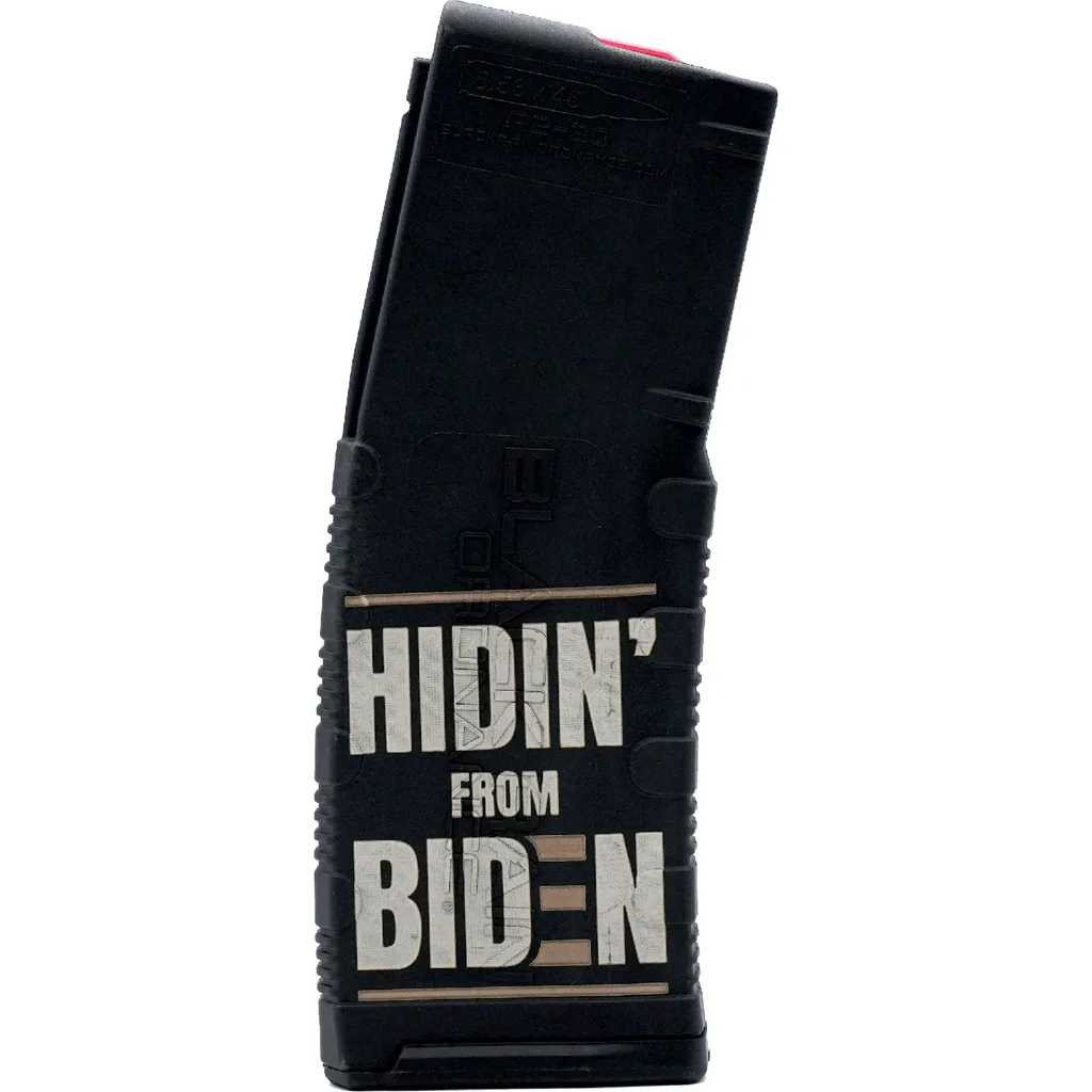 Black Rain Ordnance Lasered AR15 Magazine Hidin' From Biden 30 rd.
