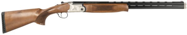 Gforce Arms GF52824Y Filthy Pheasant  Youth 410 Gauge Break Open 3" 2rd 24" Over/Under Vent Rib Barrel, Engraved Nickel-Plated Receiver, Fixed Turkish Walnut Stock, Extended Choke