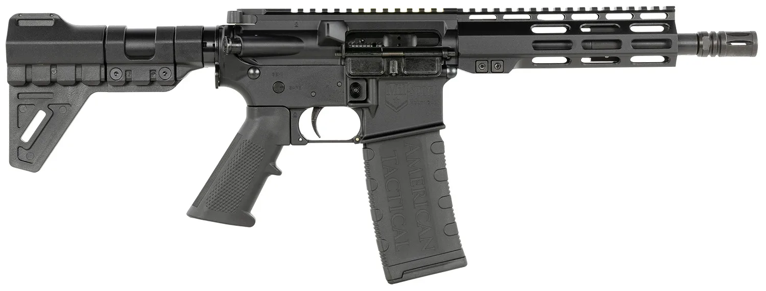 ATI ATIG15MS300ML7B MilSport 300 Blackout 30+1 8.50" Black Nitride Threaded Barrel, 7" M-LOK Handguard, Matte Black Polymer Picatinny Rail Receiver, Black Polymer Grip
