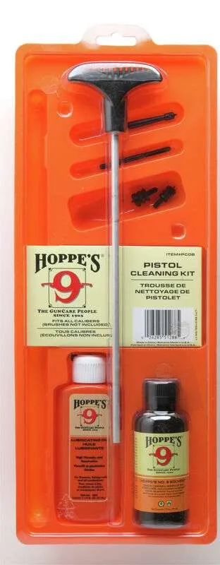 HOPPES CLAMSHELL CLEAN KIT PISTOL ALL CAL ( 10 PER CASE )