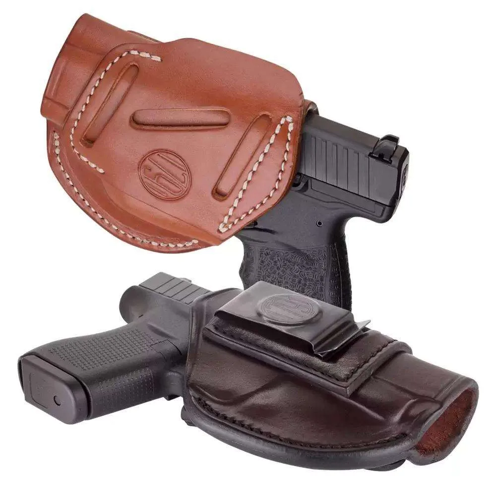 1791 GUNLEATHER 4 WAY HOLSTER IWB/OWB SIZE 4 CLASSIC BROWN RH FITS GLOCK 222327/SIG P228/TAURUS G2 - Image 2